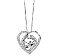 Collier Bliss Femme in Or blanc Diamante 20073951